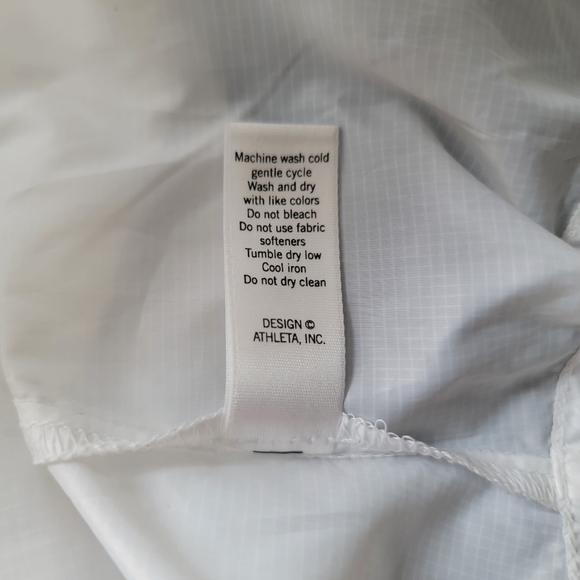 Athleta Windbreaker Jacket  in White Size M - Picture 4 of 6